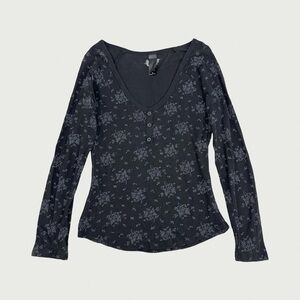 Lost Floral Henley
